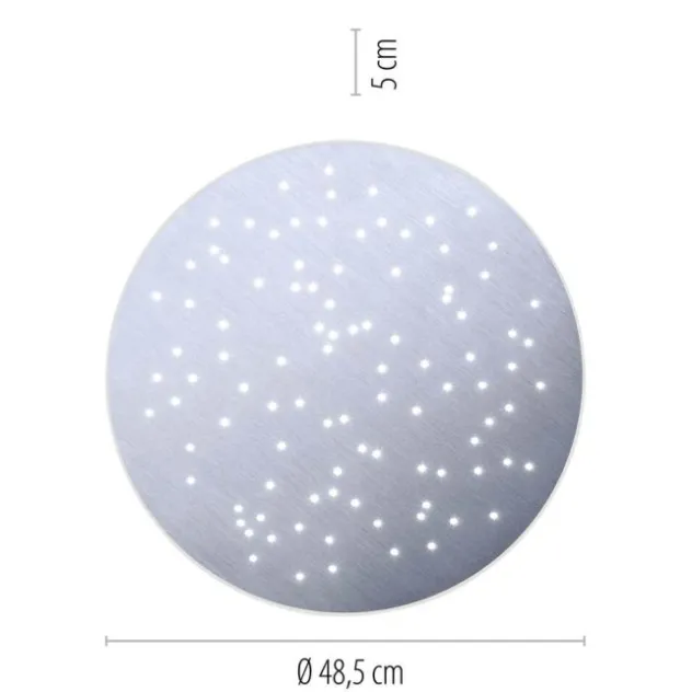 Paul Neuhaus, Q-NIGHTSKY, LED-Deckenleuchte, Ø 48,5 cm, Sternenhimmel, Smart Home