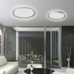 Paul Neuhaus, Q-VITO, LED-Deckenleuchte, Ø 59cm, stahlfarben, Smart Home