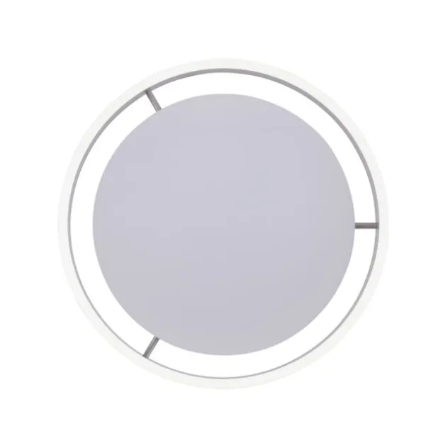 Paul Neuhaus, Q-VITO, LED-Deckenleuchte, Ø 40cm, stahlfarben, rund, Smart Home