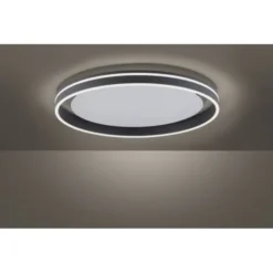 Paul Neuhaus, Q-VITO, LED-Deckenleuchte, anthrazit, Ø 59cm, rund, Smart Home