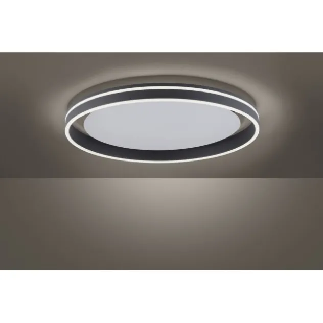Paul Neuhaus, Q-VITO, LED-Deckenleuchte, anthrazit, Ø 59cm, rund, Smart Home
