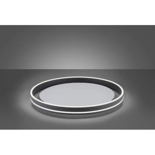 Paul Neuhaus, Q-VITO, LED-Deckenleuchte, anthrazit, Ø 59cm, rund, Smart Home