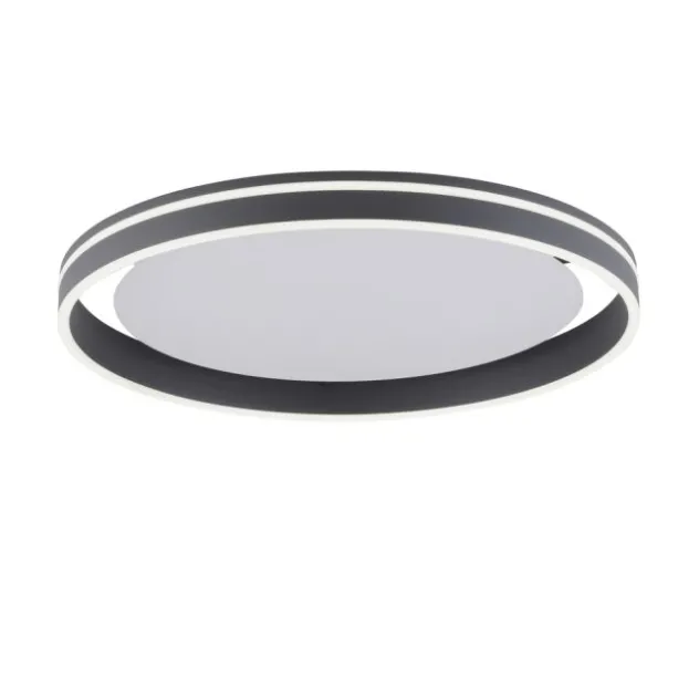 Paul Neuhaus, Q-VITO, LED-Deckenleuchte, anthrazit, Ø 59cm, rund, Smart Home
