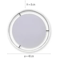 Paul Neuhaus, Q-VITO, LED-Deckenleuchte, anthrazit, Ø 40cm, rund, Smart Home