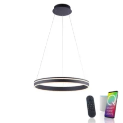 Paul Neuhaus, Q-VITO, LED-Pendelleuchte, anthrazit, Ø 59cm, dimmbar, Smart Home