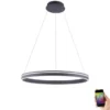 Paul Neuhaus, Q-VITO, LED-Pendellleuchte, anthrazit, Ø 79 cm, Smart Home