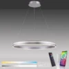 Paul Neuhaus, Q-VITO, LED-Pendelleuchte, Ø 79,4cm, silber, Smart Home