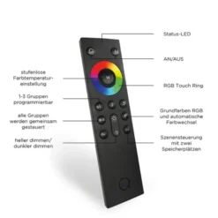 Paul Neuhaus, Q-VITO, LED-Pendelleuchte, Ø 79,4cm, silber, Smart Home