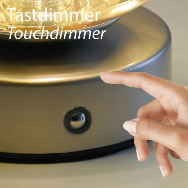 Paul Neuhaus Tischleuchte FADAS bronce