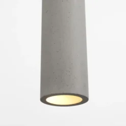 Pendelleuchte, betonfarben, GU10, Innenleuchte, 4-flammig