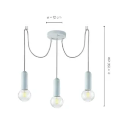 Pendelleuchte, Betonoptik, E27 Fassung, Industrial Stil, modernes Design