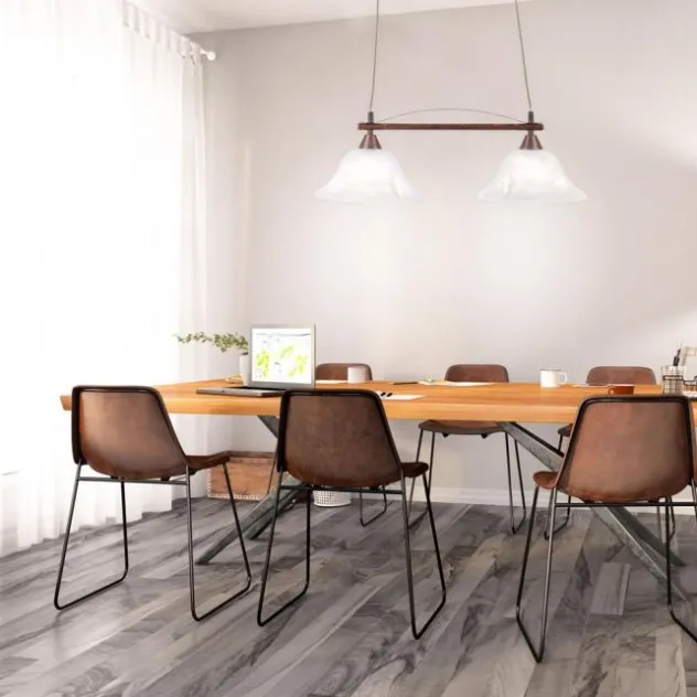 Pendelleuchte, 2-flammig, rost, rustikal, E14 Fassung, Landhaus Stil