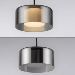 Pendelleuchte LED RIKA 3 flammig schwarz Comfort Lift Simply Dim