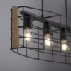 Pendelleuchte,modern schwarz, 4-flammig
