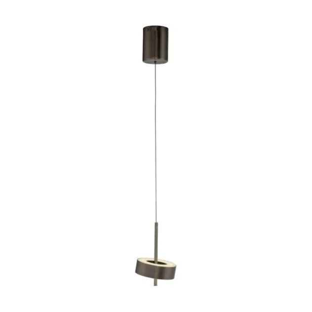 Pendelleuchte Q-ROTATE 1 flammig dunkel metall braun höhenverstellbar