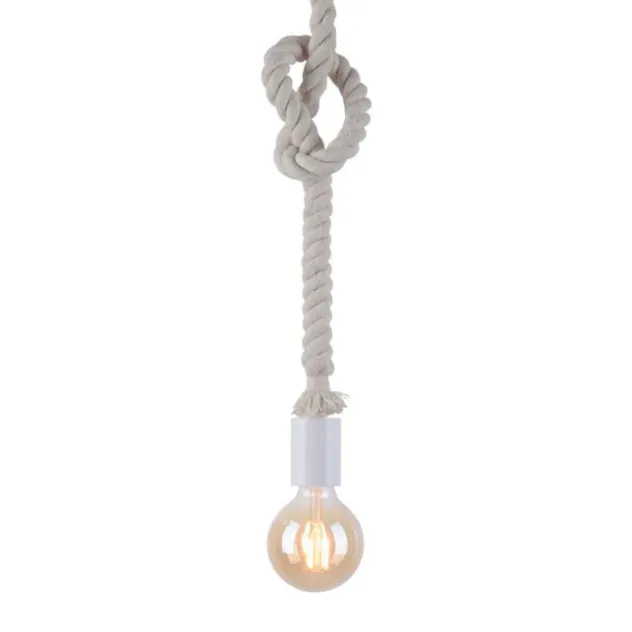 Pendelleuchte, Seil-Leuchte, maritimes Design mit Tau