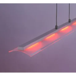 Pendelleuchte stahl, 5 x LED-Board