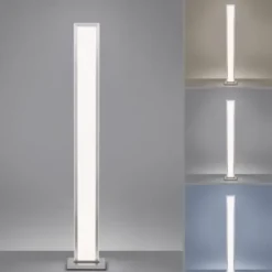 Q-ROSA LED-Stehleuchte Smart-Home, Lichtfarbsteuerung inkl. Fernbedienung, Dimmbar, Memoryfunktion
