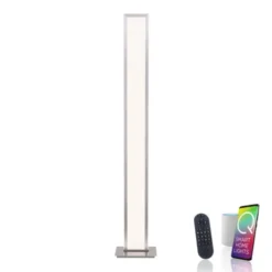 Q-ROSA LED-Stehleuchte Smart-Home, Lichtfarbsteuerung inkl. Fernbedienung, Dimmbar, Memoryfunktion