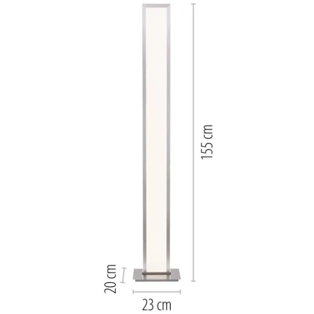 Q-ROSA LED-Stehleuchte Smart-Home, Lichtfarbsteuerung inkl. Fernbedienung, Dimmbar, Memoryfunktion