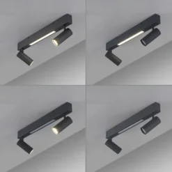 Schöner Wohnen-Kollektion Deckenleuchte DANTE, schwarz, 2-flammig, Serienschalter, Memoryfunktion