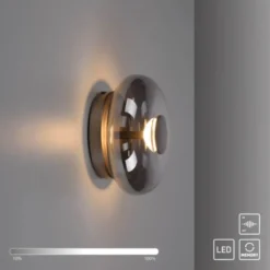 Schöner Wohnen-Kollektion LED Wand- und Deckenleuchte POSH, grau, dimmbar