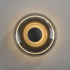 Schöner Wohnen-Kollektion LED Wand- und Deckenleuchte POSH, grau, dimmbar