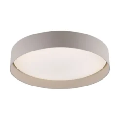 Schöner Wohnen-Kollektion LED Deckenleuchte TAVOLI, Sandfarben, rund D=39cm, dimmbar, Fernbedienung