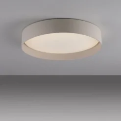 Schöner Wohnen-Kollektion LED Deckenleuchte TAVOLI, Sandfarben, rund D=39cm, dimmbar, Fernbedienung