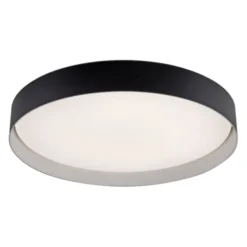 Schöner Wohnen-Kollektion LED Deckenleuchte TAVOLI, schwarz, rund D=49cm, dimmbar, Fernbedienung