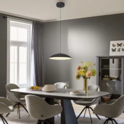 Schöner Wohnen-Kollektion LED Pendelleuchte LENTE, schwarz, dimmbar, Memoryfunktion