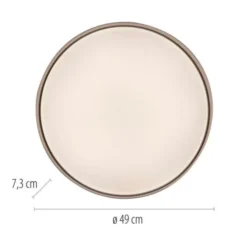 Schöner Wohnen-Kollektion LED Deckenleuchte TAVOLI, sandfarben, rund D=49cm, CCT, Fernbedienung