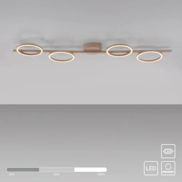 Schöner Wohnen-Kollektion LED Deckenleuchte MINI RITUS sandton dimmbar Memory