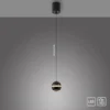Schöner Wohnen-Kollektion LED Pendelleuchte LINI, schwarz, 1-flammig