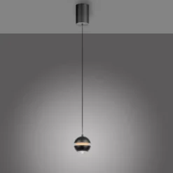 Schöner Wohnen-Kollektion LED Pendelleuchte LINI, schwarz, 1-flammig