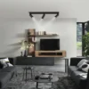 Schöner Wohnen-Kollektion LED Deckenleuchte RIK, schwarz, 3-flammig, drehbar