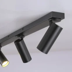 Schöner Wohnen-Kollektion LED Deckenleuchte RIK, schwarz, 3-flammig, drehbar