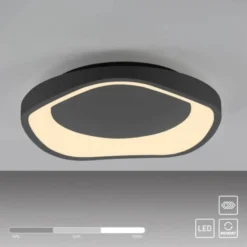 Schöner Wohnen-Kollektion LED Deckenleuchte MONTA, schwarz, dimmbar, Memoryfunktion