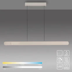 Schöner Wohnen-Kollektion LED Pendelleuchte ADRIANA, sandfarben, dimmbar