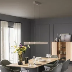 Schöner Wohnen-Kollektion LED Pendelleuchte ADRIANA, sandfarben, dimmbar