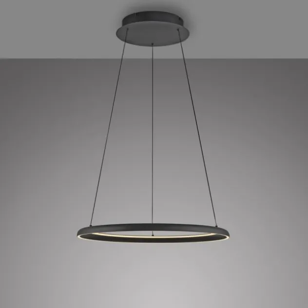 Schöner Wohnen-Kollektion LED Pendelleuchte QUILLO, schwarz, dimmbar, Comfort Lift