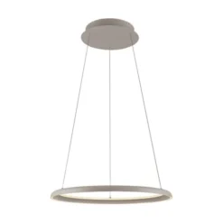 Schöner Wohnen-Kollektion LED Pendelleuchte QUILLO, sandfarben, dimmbar, Memoryfunktion