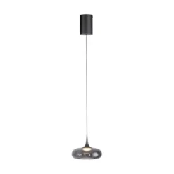 Schöner Wohnen-Kollektion LED Pendelleuchte POSH, grau, 1-flammig, dimmbar