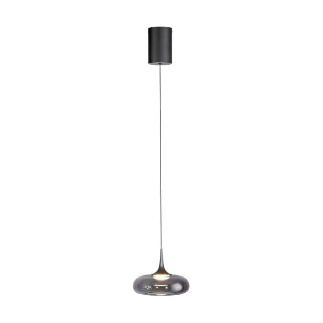 Schöner Wohnen-Kollektion LED Pendelleuchte POSH, grau, 1-flammig, dimmbar