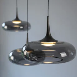 Schöner Wohnen-Kollektion LED Pendelleuchte POSH, grau, dimmbar, Comfort Lift
