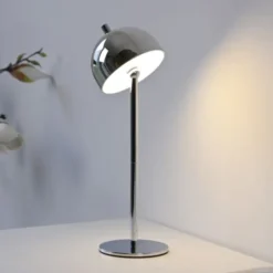 Schöner Wohnen-Kollektion LED Akku Tischleuchte BELLIS, chrom, aufladbar, USB-Ladekabel