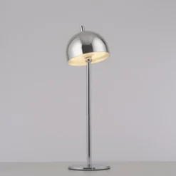 Schöner Wohnen-Kollektion LED Akku Tischleuchte BELLIS, chrom, aufladbar, USB-Ladekabel