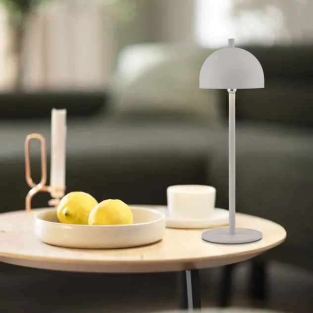 Schöner Wohnen-Kollektion LED Akku Tischleuchte BELLIES, Sandfarben, aufladbar, USB