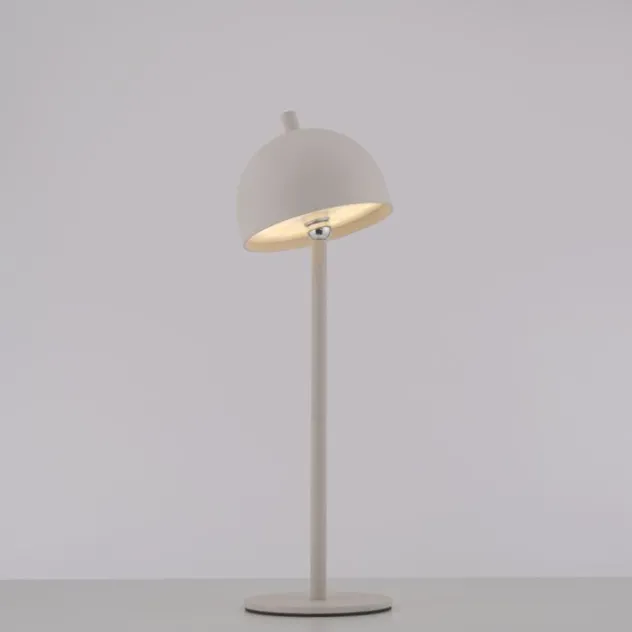 Schöner Wohnen-Kollektion LED Akku Tischleuchte BELLIES, Sandfarben, aufladbar, USB