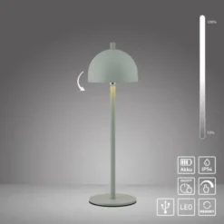 Schöner Wohnen-Kollektion LED Akku Tischleuchte BELLIES, Frühlingserwachen, aufladbar, USB-Ladekabel